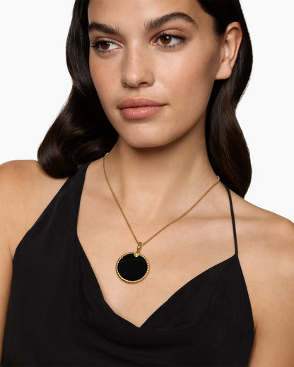 BLK ONYX WHITE AGATE MOP